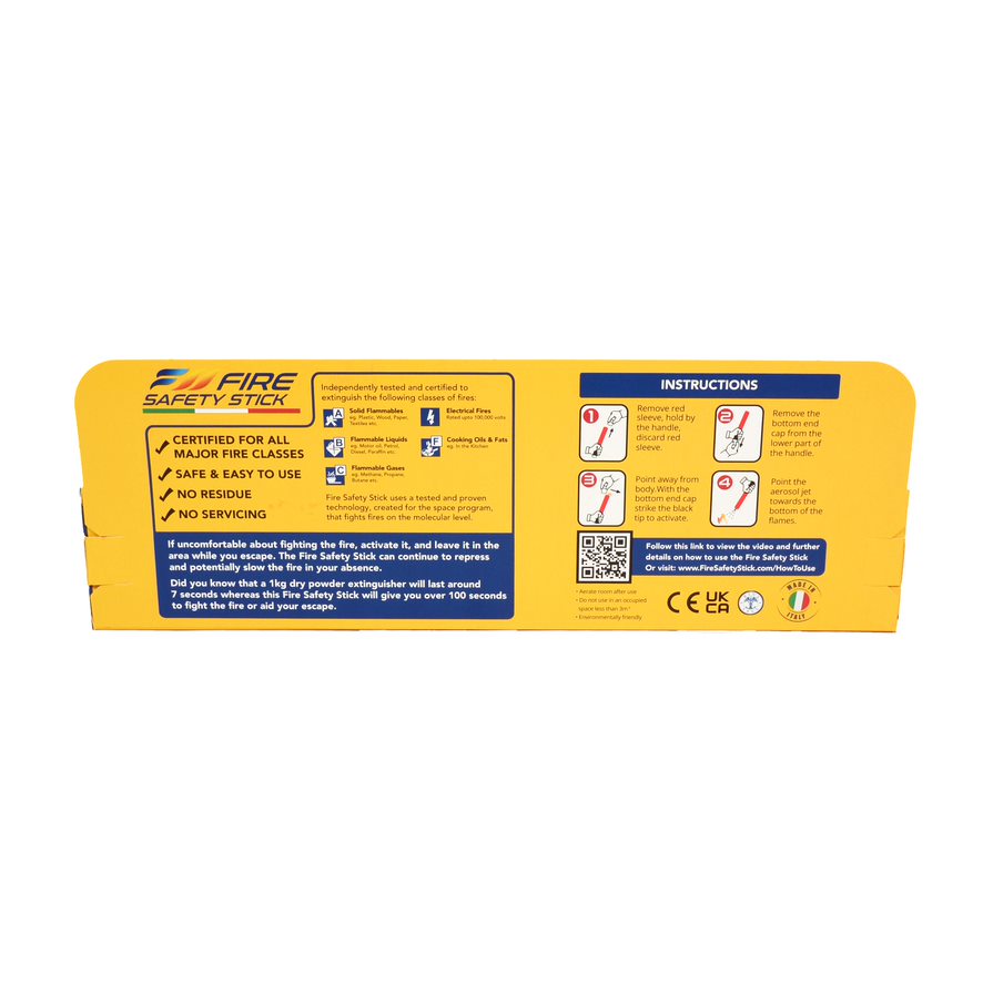 Fire Safety Stick 100 Second Discharge Basic Pack