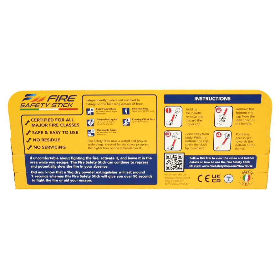 Fire Safety Stick Agri-Pack - 50 Second Discharge