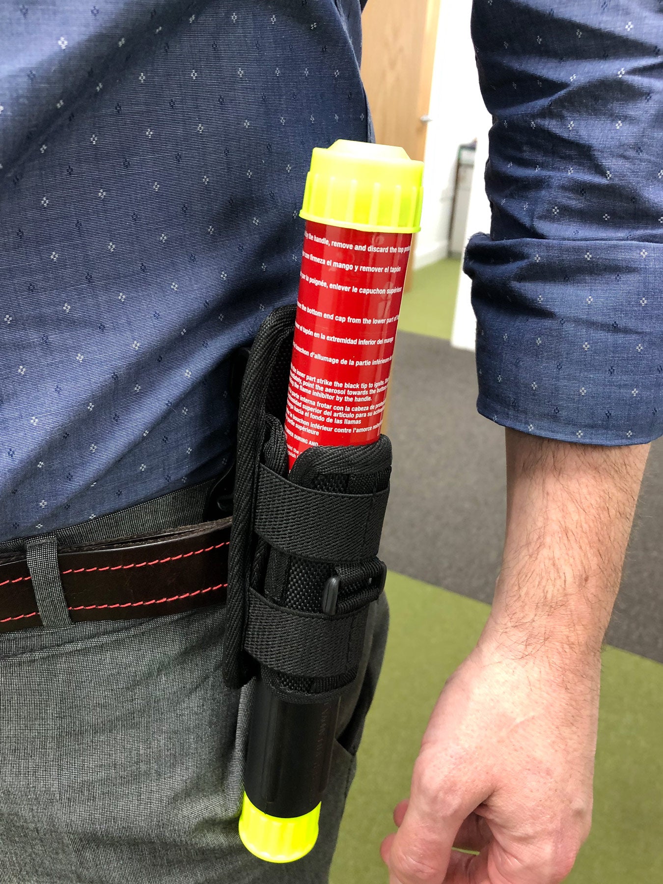 Belt Clip Holster for Fire Safety Stick
